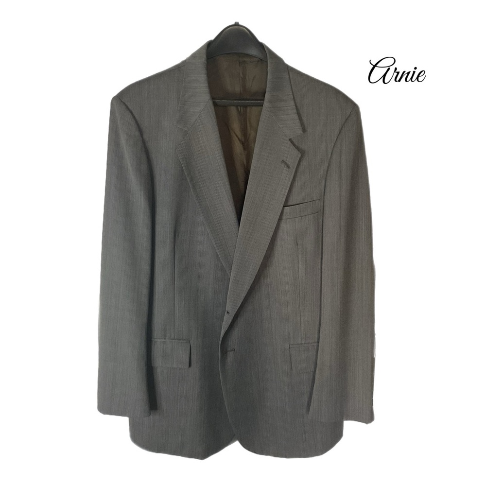 ARNIE  by Arnold Palmer PGA Tour Champion Gray Blazer 46R W41 Tailored in USA